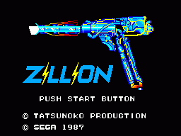 Zillion title screen for Sega Master System